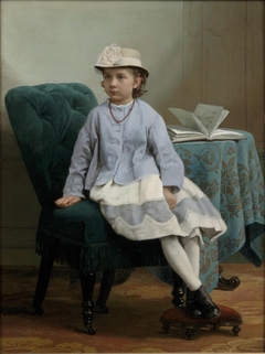 Portret van Joanna Frederike Olga Eugenie van Weede (1859-1867) by Jacob Spoel
