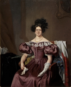 Portret van Susanna Jacoba Martens (1799-1860), echtgenote van Jacob Constantijn Martens van Sevenhoven by Jan Lodewijk Jonxis