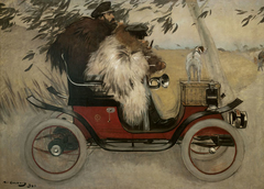 Ramon Casas and Pere Romeu in an Automobile