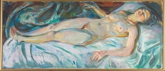 Reclining Nude: Night by Edvard Munch