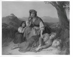 resting pilgrims by Johann Ender