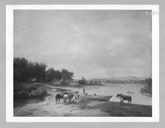 River - scenery by Johann Gualbert Raffalt