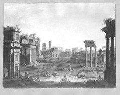 Roman ruins by Antonio Joli