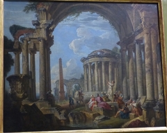 Roman ruins by Giovanni Paolo Panini