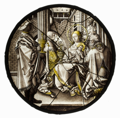 Roundel with Adoration of the Magi by After Heinrich Aldegrever