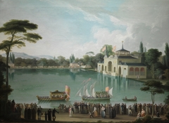 Royal Outing on the Large Lake in the Retiro by José Ribelles