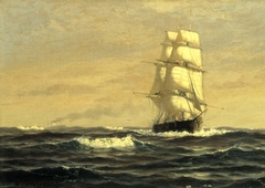 Sailing Ship--off Coast of Maine by William Edward Norton