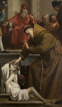 Saint Antony raising a Man from the Dead by Jacob van Oost