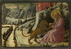 Saint Jerome and the Lion: Predella Panel by Filippo Lippi