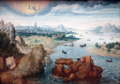 Saint John on the Island of Patmos by Anonymous