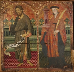 Saint John the Baptist and Saint Barbara by Lluís Borrassà