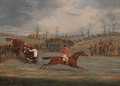 Scenes from a steeplechase: Near the Finish by Henry Thomas Alken