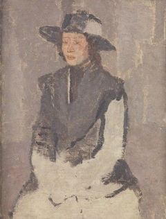 Seated Woman in a Broad-Brimmed Hat by Gwen John