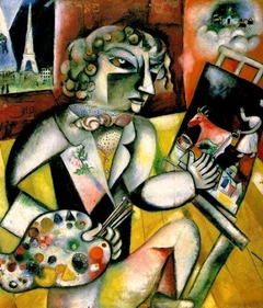Self-Portrait with Seven Fingers by Marc Chagall