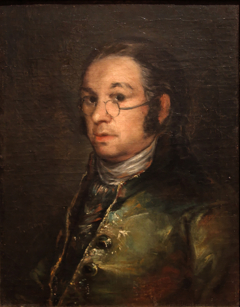Self portrait with spectacles by Francisco de Goya