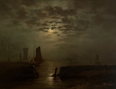 Ships in the moonlight