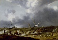 Shipwreck in a Storm by Willem van Diest