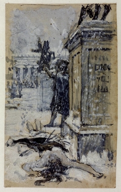 Skecth for "Saint Eulalia" by John William Waterhouse
