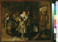 Soldiers ransacking a house by Pieter Codde