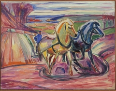Spring Ploughing by Edvard Munch
