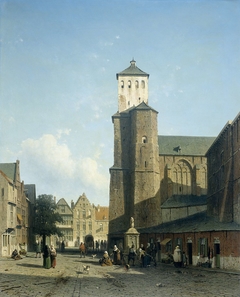 St Denis Church in Liège by Jan Weissenbruch