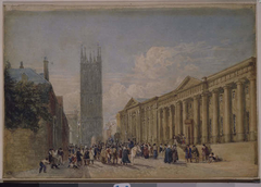 St Mary's Church and County Hall, Warwick by David Cox Jr