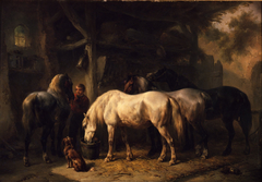 Stage for post-horses by Wouterus Verschuur