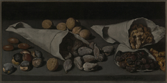 Still Life with Dried Fruit by Francisco de Burgos Mantilla