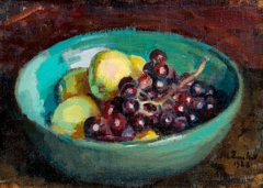 Still life with fruit by Magnus Enckell