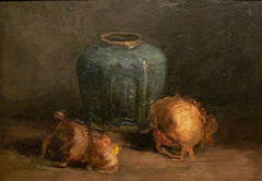 Still Life with Ginger Jar and Onions by Vincent van Gogh