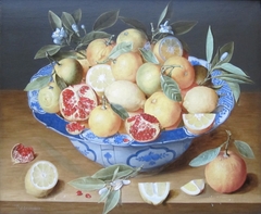 Still Life with Lemons, Oranges and a Pomegranate by Jacob van Hulsdonck
