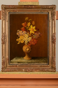 Stilleven, vaas met bloemen by Dirk Weeshoff