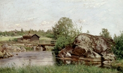 Stream Landscape by Hjalmar Munsterhjelm