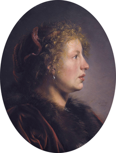 Study of a young woman in profile