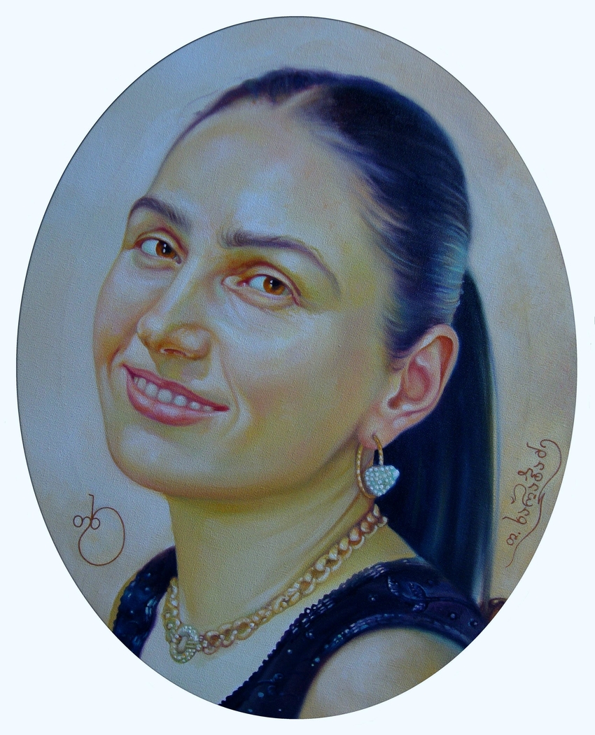 Teimuraz Kharabadze. Portrait of a  Nino kharabadze 