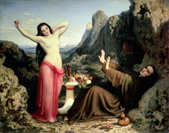 Temptation of Saint Hilarion by Dominique Papety