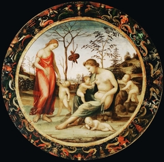 Terrestrial Venus with Eros and Celestial Venus with Anteros and Two Cupids by Il Sodoma