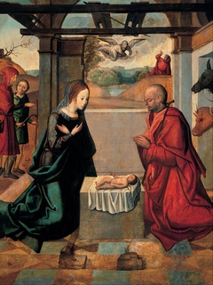 The Birth of Christ and the Annunciation to the Shepherds by Anonymous