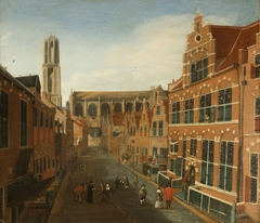 The Cathedral in Utrecht, seen from the Korte Nieuwstraat by Folbert van Alten-Allen