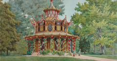 The Chinese Pavilion in the Park at Eisgrub by Willibald Schulmeister