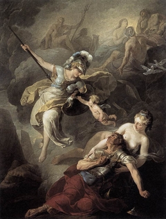 The Combat of Mars and Minerva by Joseph-Benoît Suvée