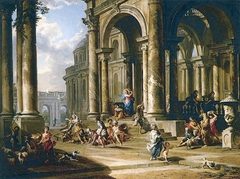 The Expulsion of the Money-changers from the Temple by Giovanni Paolo Panini