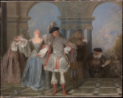 The French Comedians by Antoine Watteau