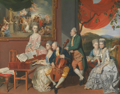 The Gore Family with George, third Earl Cowper by Johann Zoffany