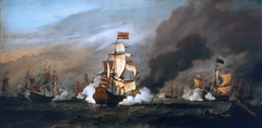 The 'Gouden Leeuw' at the Battle of the Texel, 21 August 1673