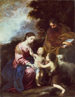 The Holy Family with the Infant Baptist by Bartolomé Esteban Murillo