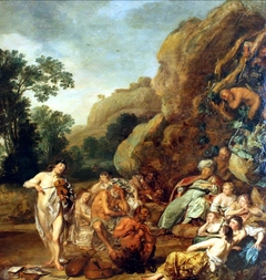 The Judgement of Mida with Apollo and Pan (Ovidius, Metamorphosis II:146-193) by Pieter Codde