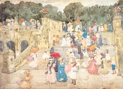 The Mall, Central Park by Maurice Prendergast