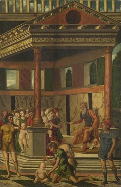 The Massacre of the Innocents with Herod by Girolamo Mocetto