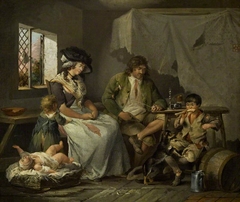 The Miseries of Idleness by George Morland